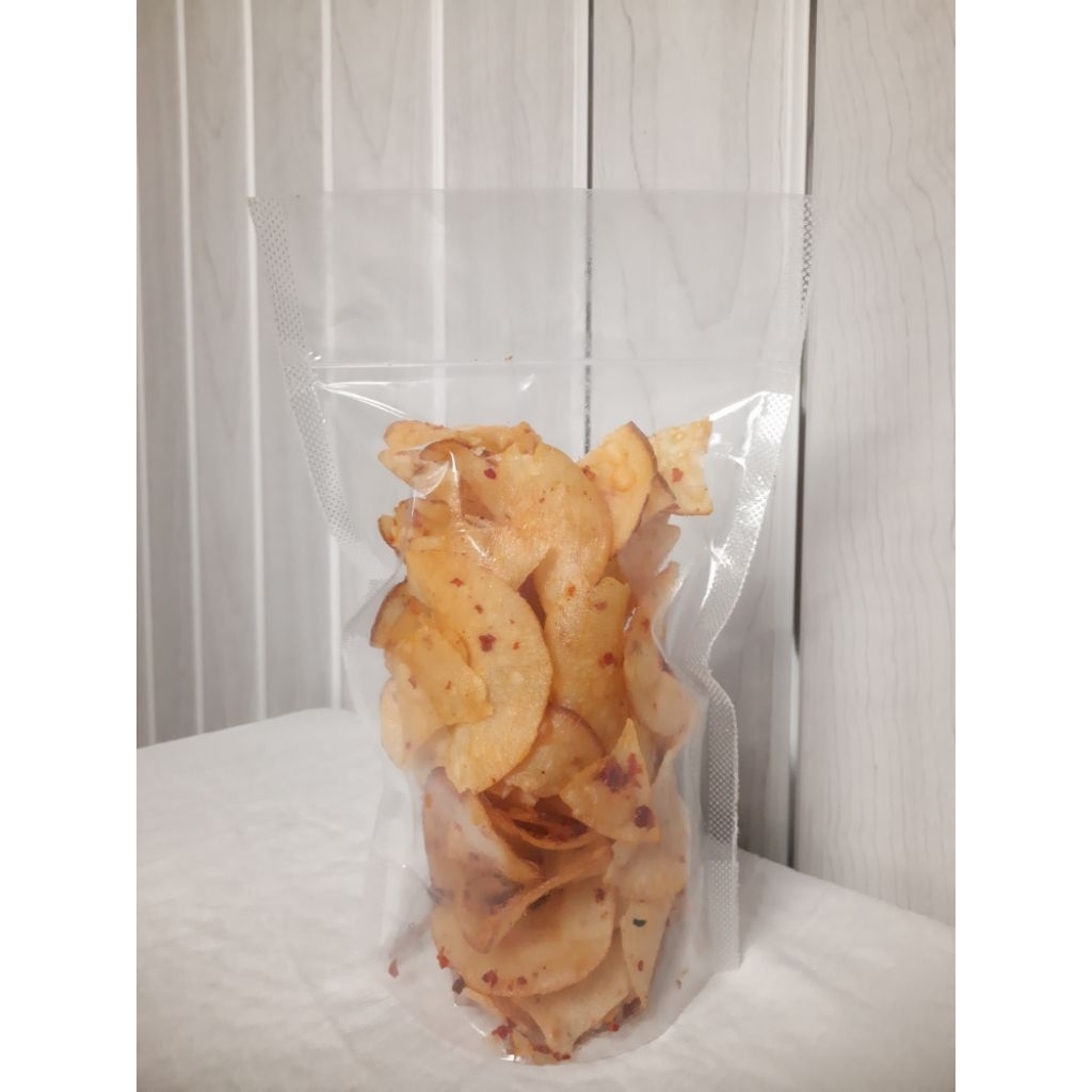 

Keripik singkong | 100 gr | keripik pedas | cemilan | snack | kerupuk | makanan | singkong | balado | cemilan sehat | kripik viral