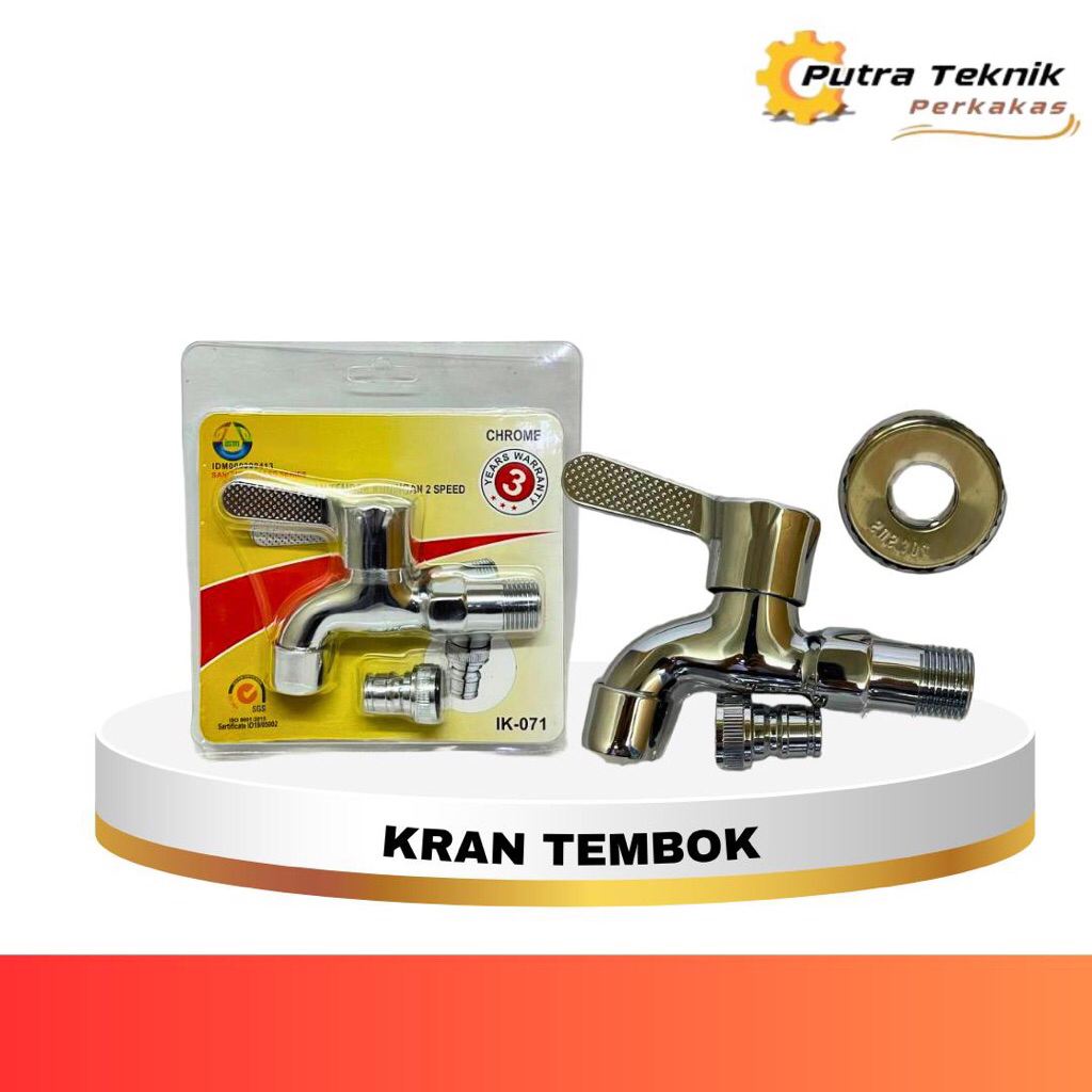 KRAN AIR TEMBOK IGM / KRAN AIR DINDING MODEL ENGKOL 1/2 IK-071 (072400128)