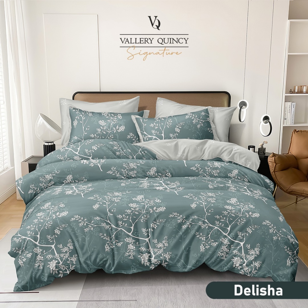 VALLERY QUINCY BEDCOVER SET 160X200 TINGGI 30 / BEDCOVER VALLERY QUINCY 160