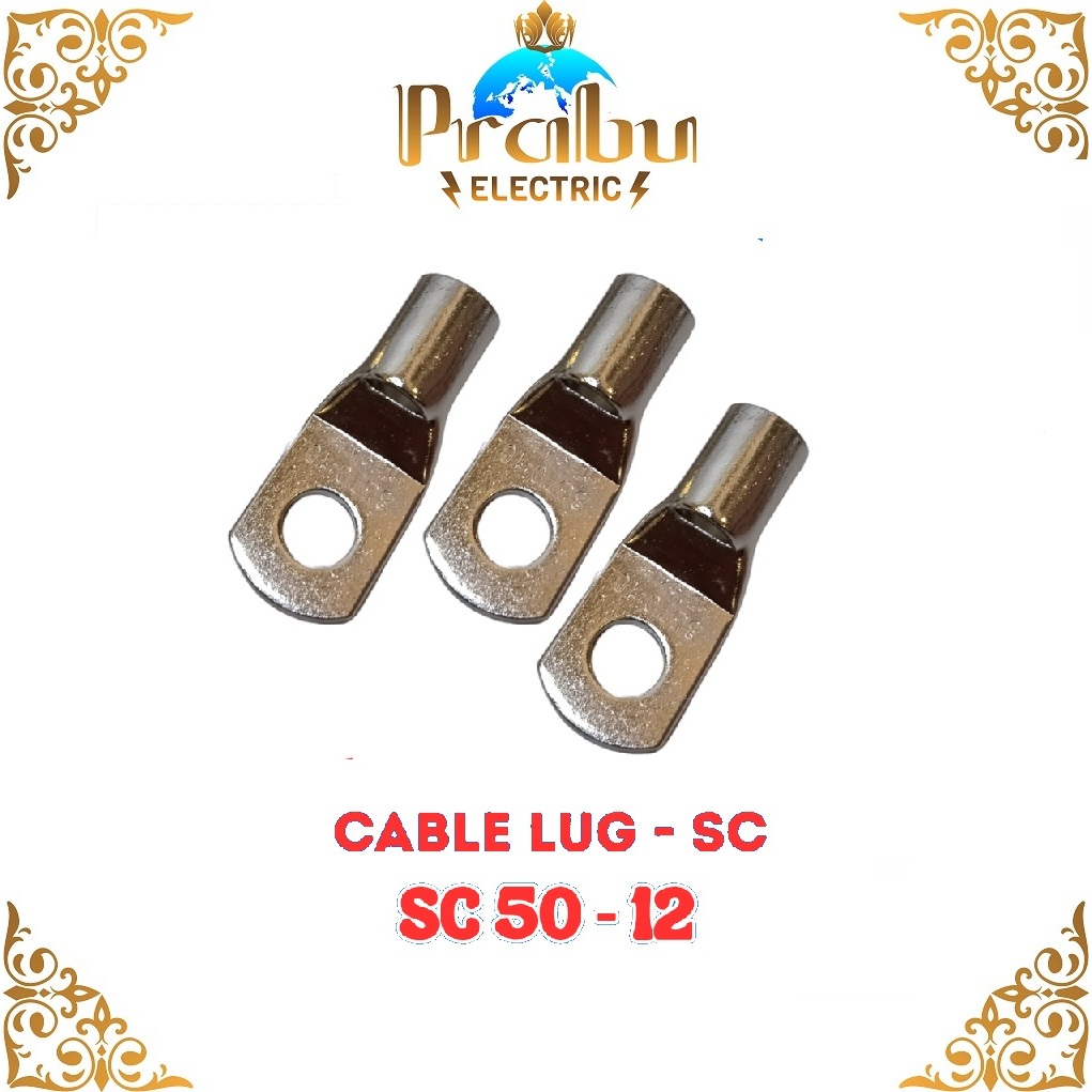 KABEL SKUN/SKUN CABLE SC 50 - 12 Sekun 50mm Baut M12 TEMBAGA ASLI