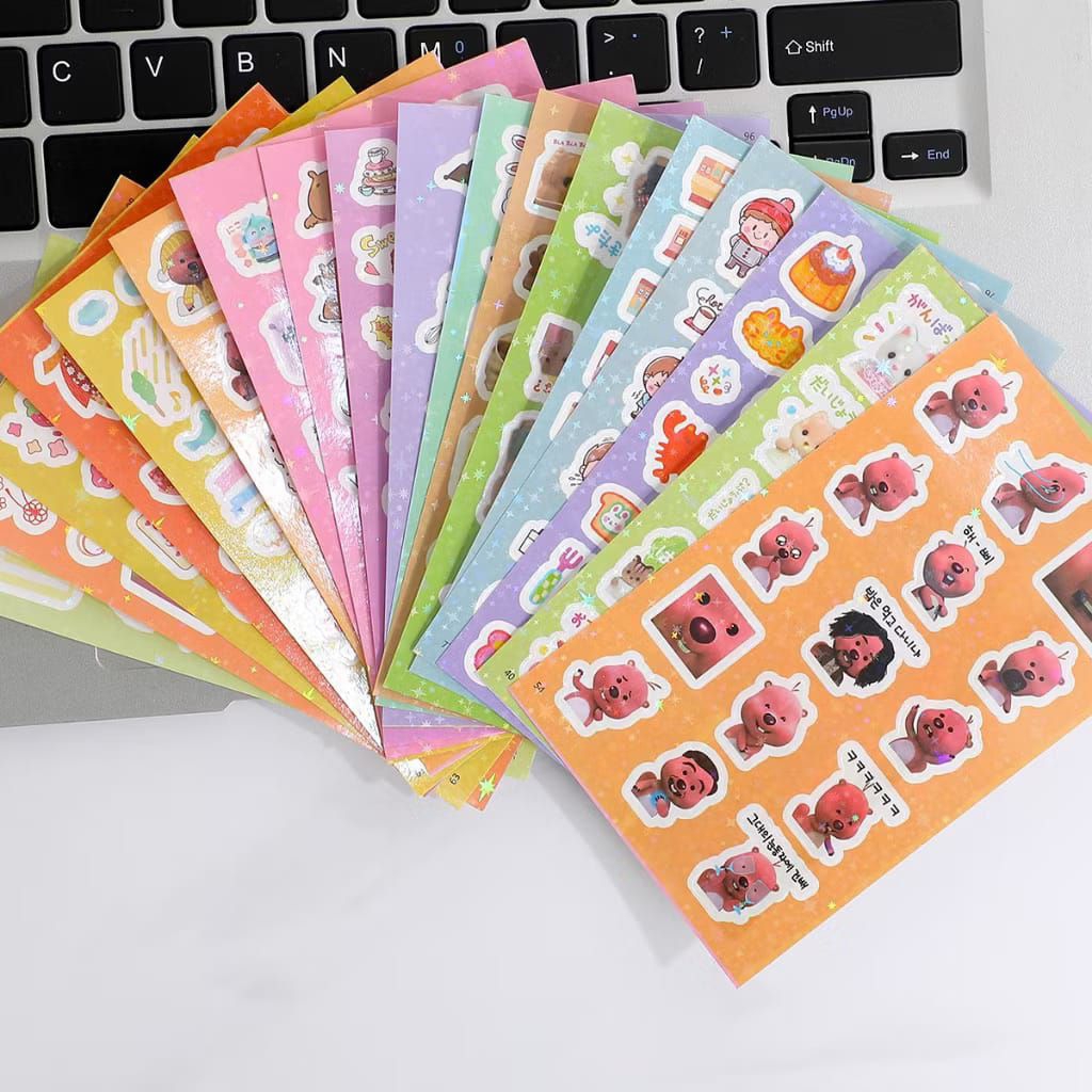 

sticker lucu glossy gambar random