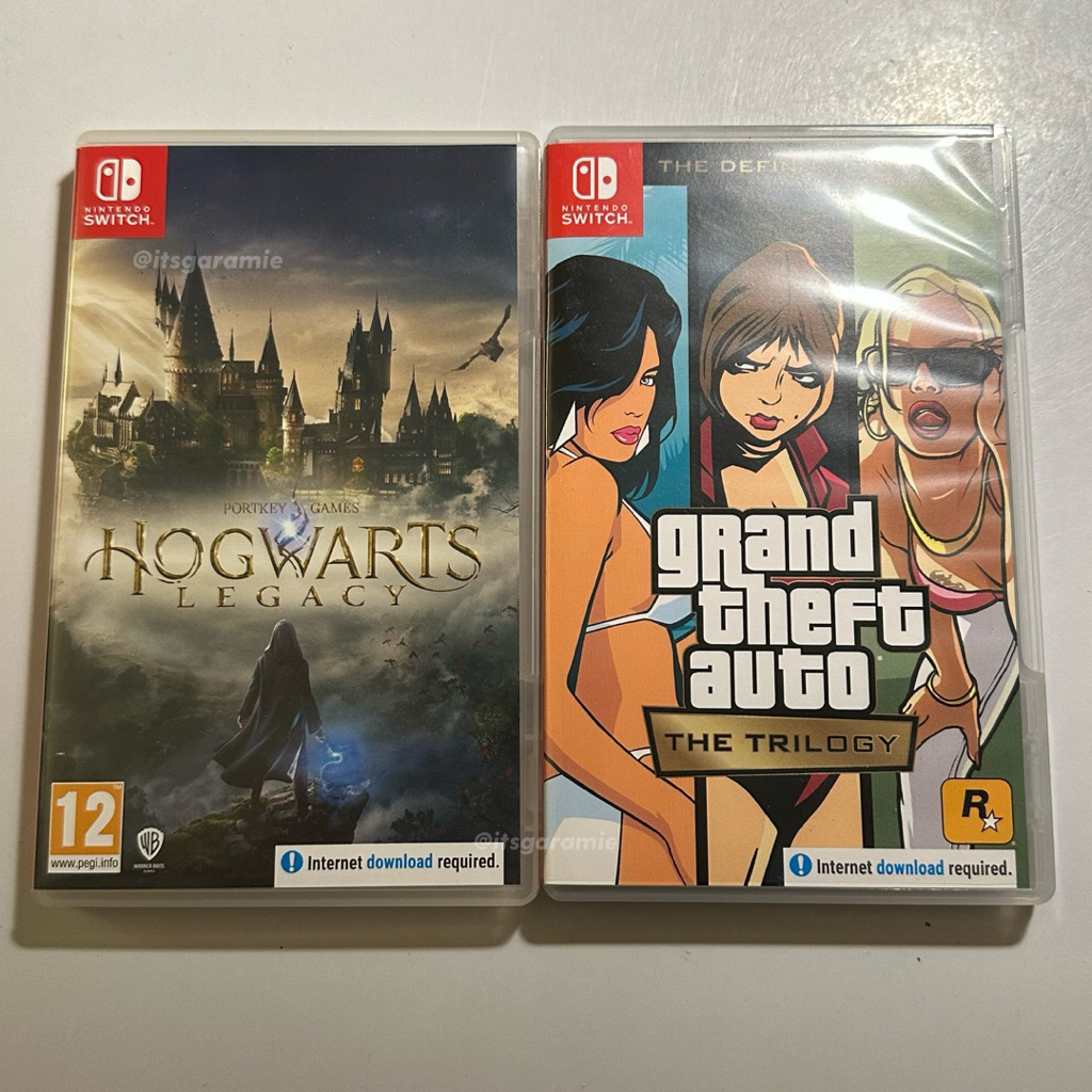 [SECOND] Nitendo Switch kaset Harrypotter Hogwarts GTA Grand Theft Auto