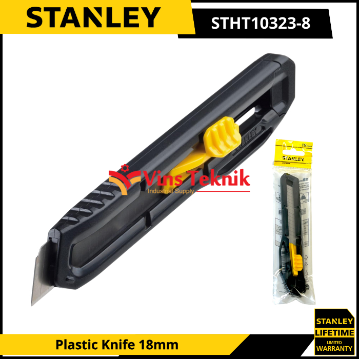 

STANLEY STHT10323-8 Pisau Cutter Body Plastik Snap-Off Plastic Knife 18mm
