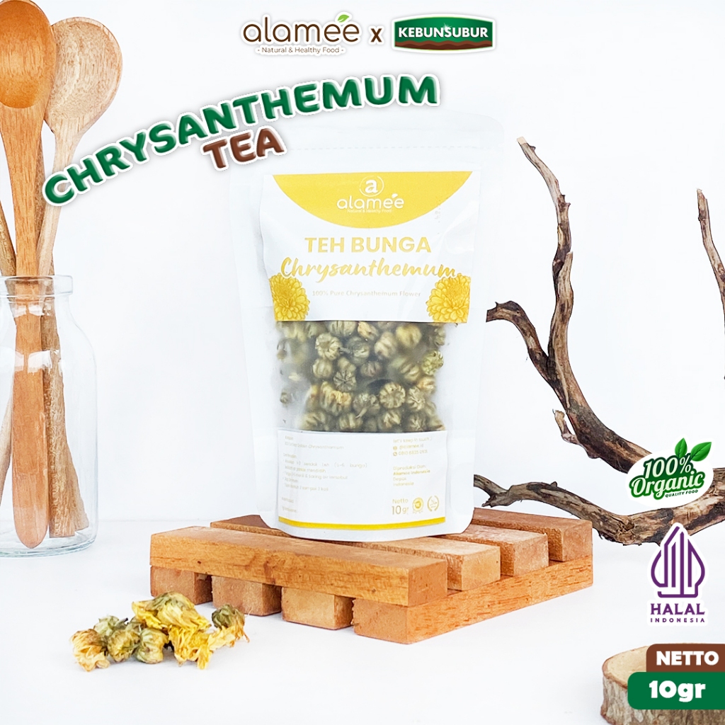 

ALAMEE Teh Krisan Chrysanthemum Tea Bunga Emas Golden Crysant Organik 10gr Premium kebunsubur
