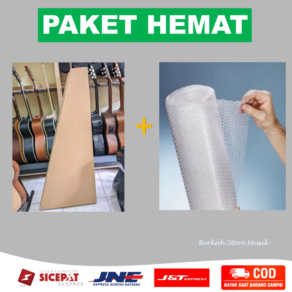 

Kardus Lapis Bubblewrap Lapis untuk Gitar [Hanya Untuk Tambahan Packing Extra]