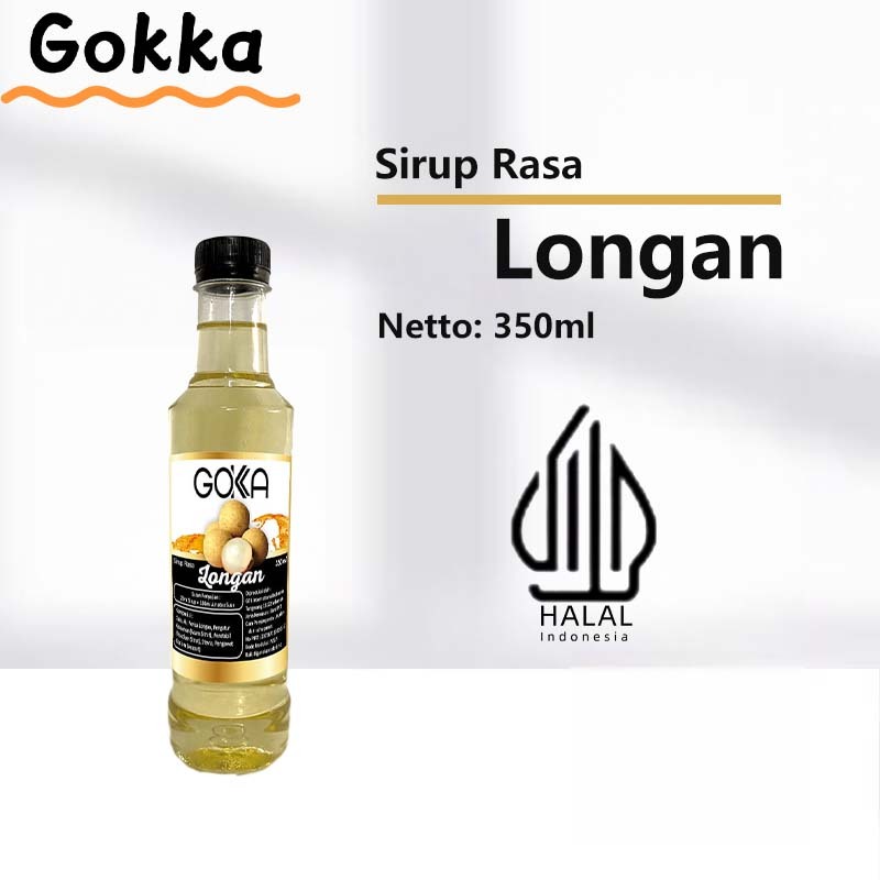 

GOKKA Longan Sirup Konsetrat 350ml Halal- Longan Flavor Syrup / Sirup Longan