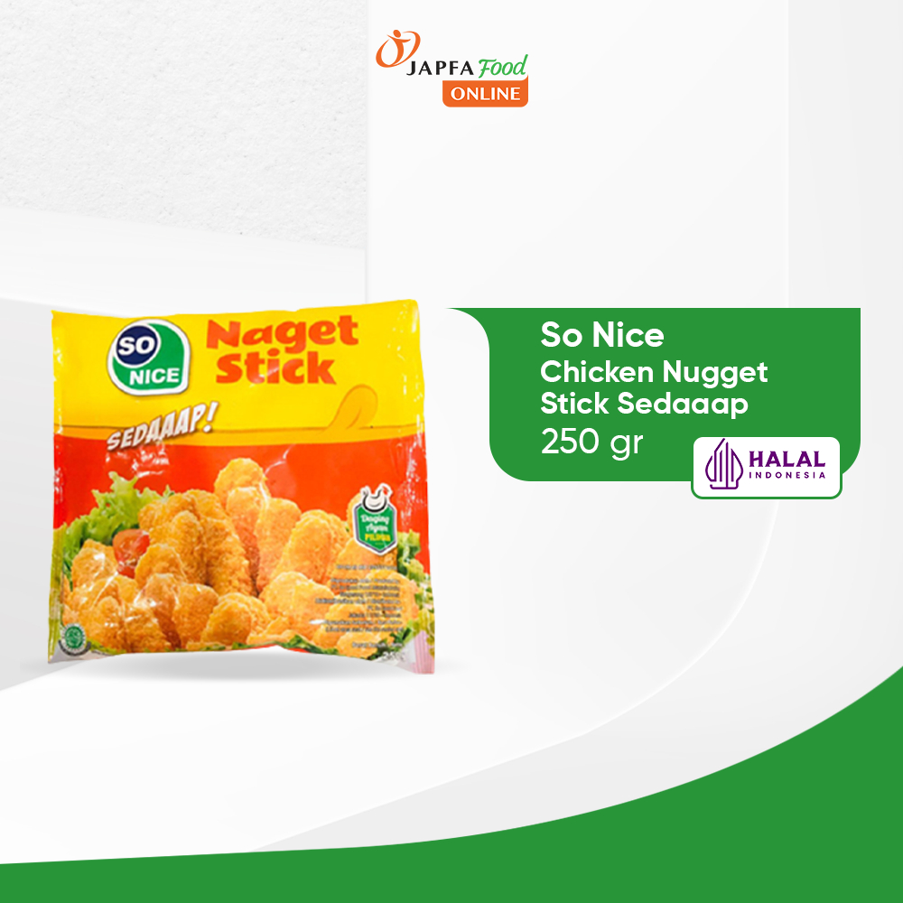

So Nice Chicken Nugget Stick Sedaaap 250gr