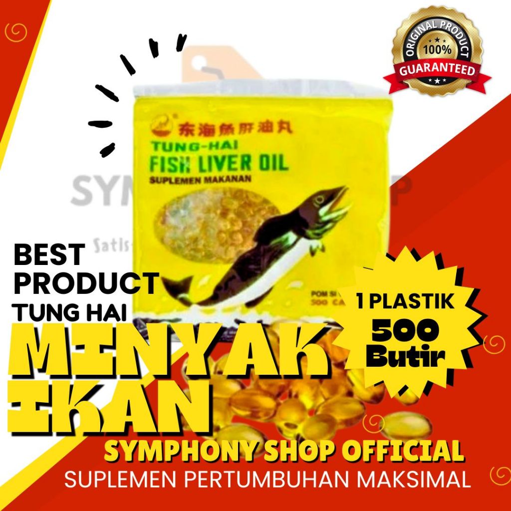 MINYAK IKAN TUNG HAI LIVER OIL ISI 500 MINYAK IKAN UNTUK KUCING ANJING HAMSTER AYAM ORIGINAL