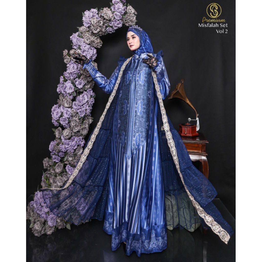 Gamis Syari Premium Misfalah Vol 2 Set By Soekha Premium / Gamis Syari Mewah / Gamis Syari Kekinian