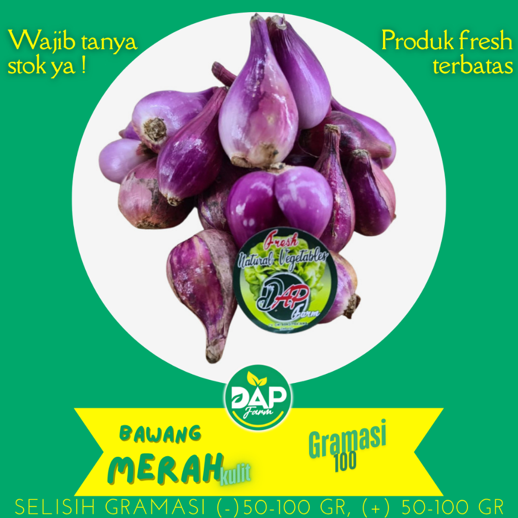 

Bawang Merah Kulit/ DAP Farm/ Sayur Segar Jakarta