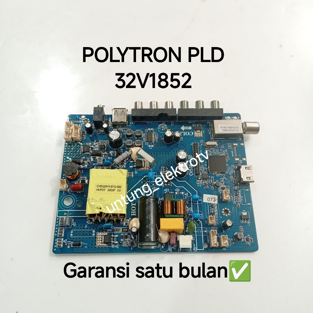 MB TV LED POLYTRON PLD 32V1852 MAINBOARD-MOTHERBOARD-MOBO-MODUL MESIN TV LED POLYTRON PLD 32V1852
