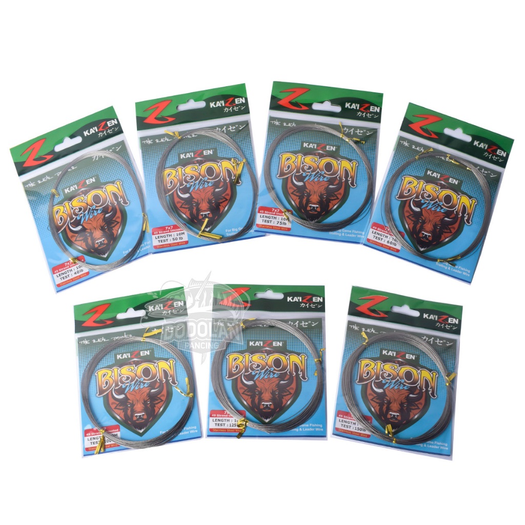 Wire Kawat Neklin Kaizen Wire Bison 7X7 Dodolan Pancing