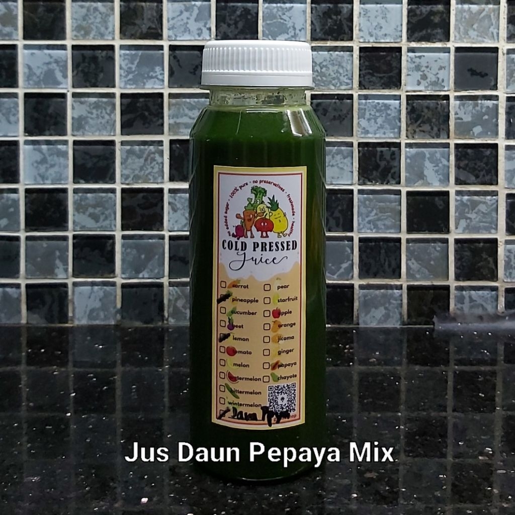

Jus Daun Pepaya Mix pure COLD PRESSED