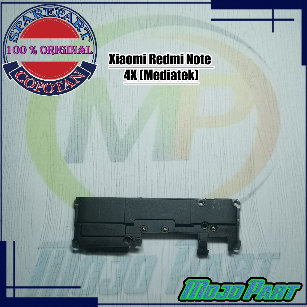 Xiaomi Redmi Note 4 / 4x Mediatek Speaker Buzzer Musik Loadspeaker Tutup Mesin Bawah Original Copota