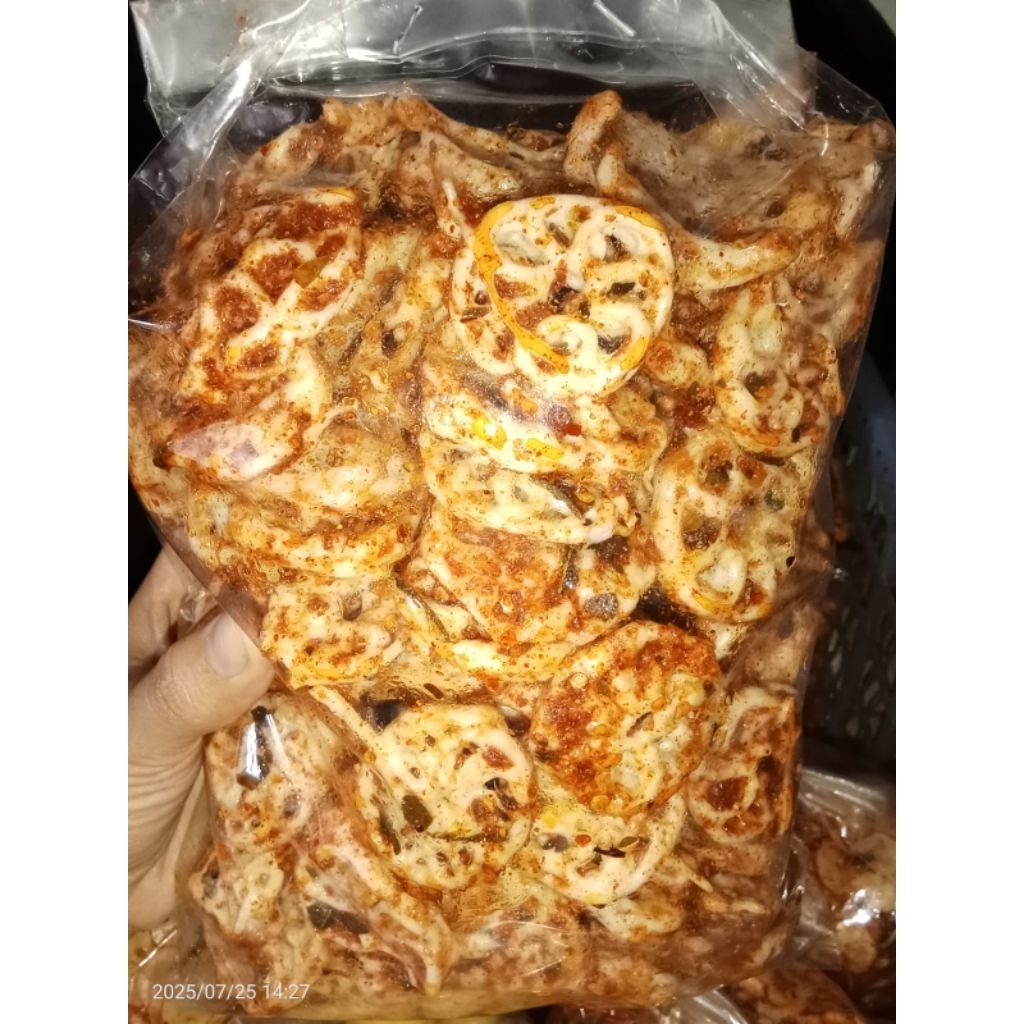 

seblak kerupuk pedo / mawar kriuk pedas daun jeruk 500gr