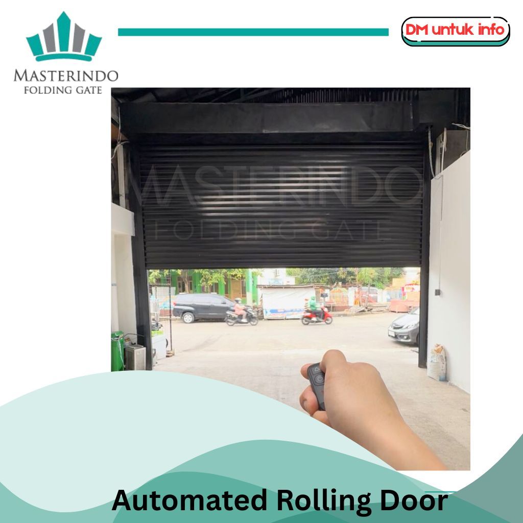 Rolling Door Otomatis / Automated Rolling Door / Pintu Garasi Otomatis / Pintu Gudang Elektrik