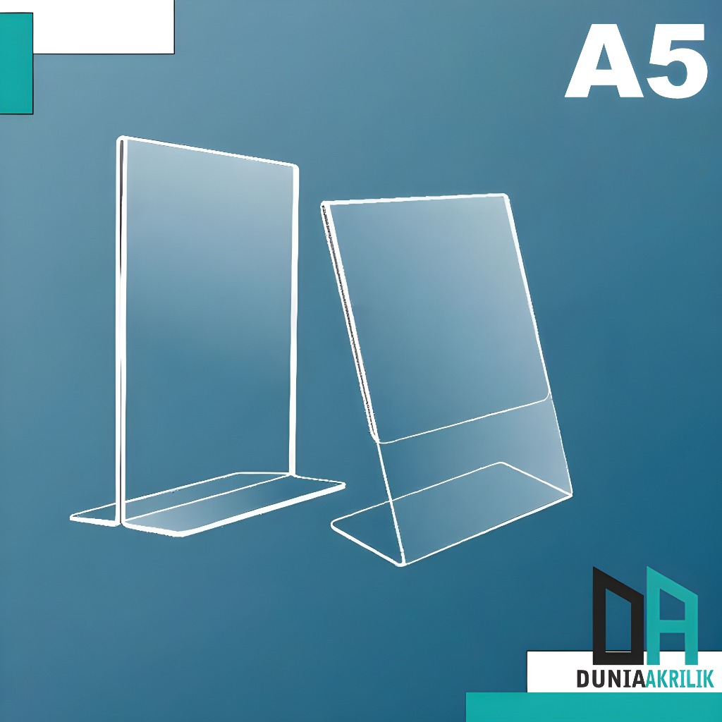 

DISPLAY BROSUR A5 – STAND AKRILIK QRIS 15 x 21 CM