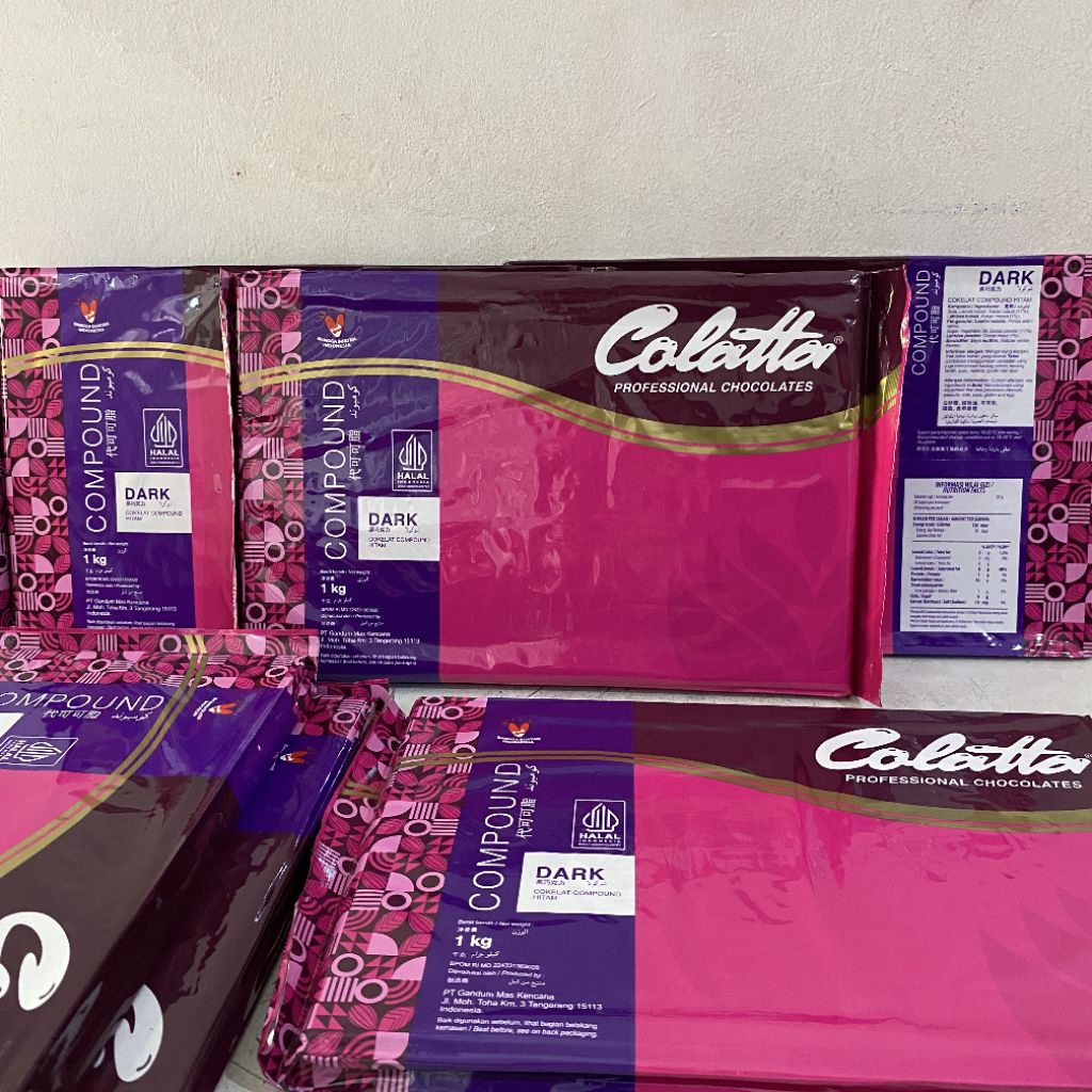 

Colatta dark chocolate compound 1kg | colatta dark compound | dcc colatta | dark cokelat | coklat colatta