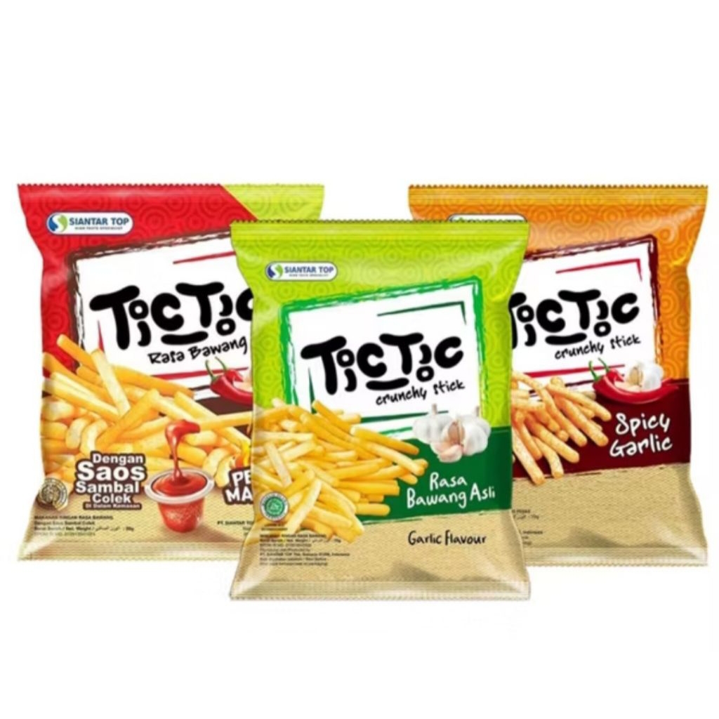

TIC TIC SNACK CRUNCHY 70GR/65GR rasa bawang