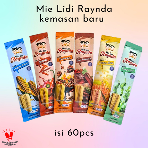 

Paket Usaha Mie Lidi 60pcs Mix Variant Rasa / Snack Murah / Mie Lidi Karakter / Food Noodle Instant