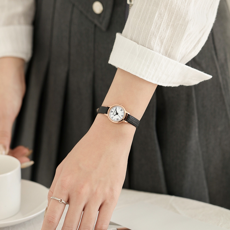 HOT DEALS AOKEYO R55 JAM TANGAN WANITA JAM TANGAN WANITA KULIT ORIGINAL ANTI AIR TALI KULIT JAM
