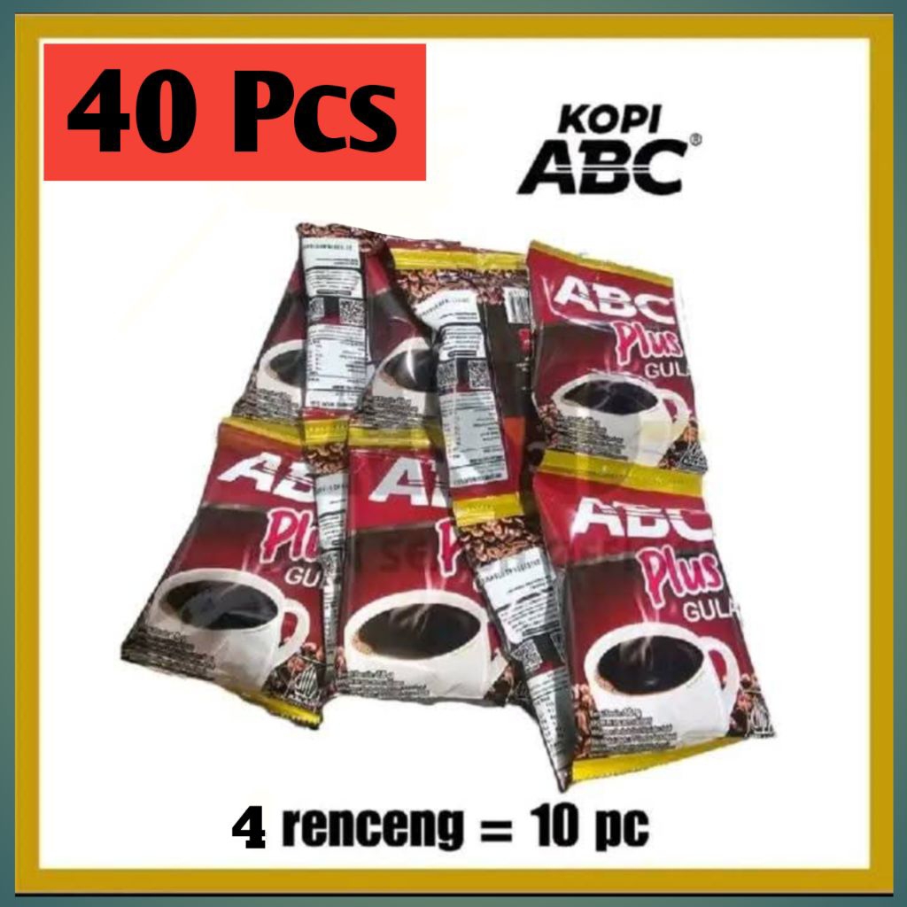 

Promo 40Pcs Kopi ABC Plus Coffe Instan 18gr Kopi+Gula