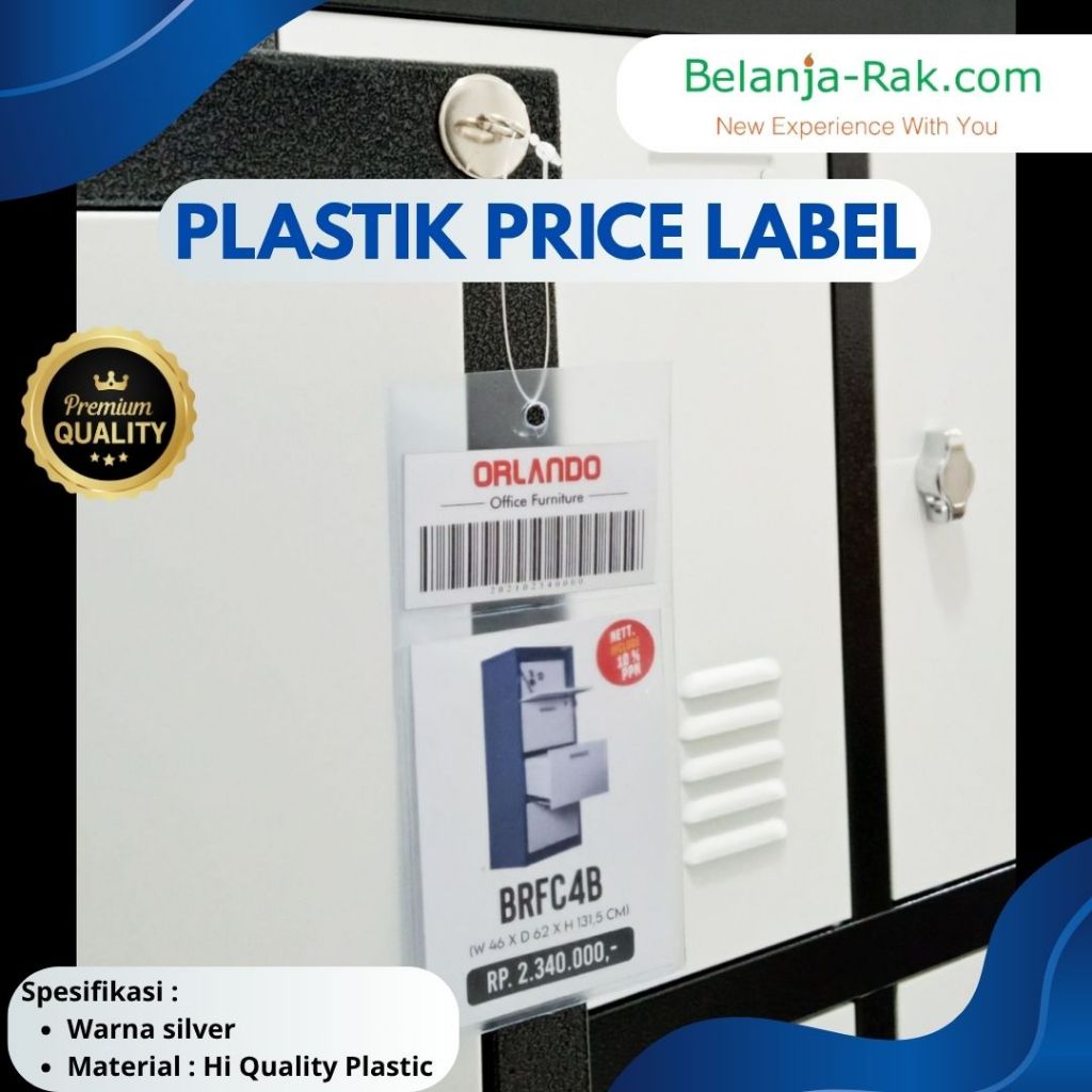 

Plastik Label Harga Furnitur, Keranjang, Rak Dll