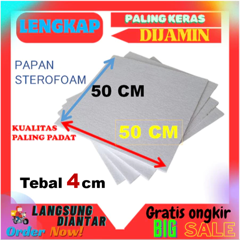 

lembaran styrofom papan sterofoam 50cm x50cm tebal 4 cm sterofom gabus lembaran sterofoam.KERAS DAN KUALITAS TERBAIK