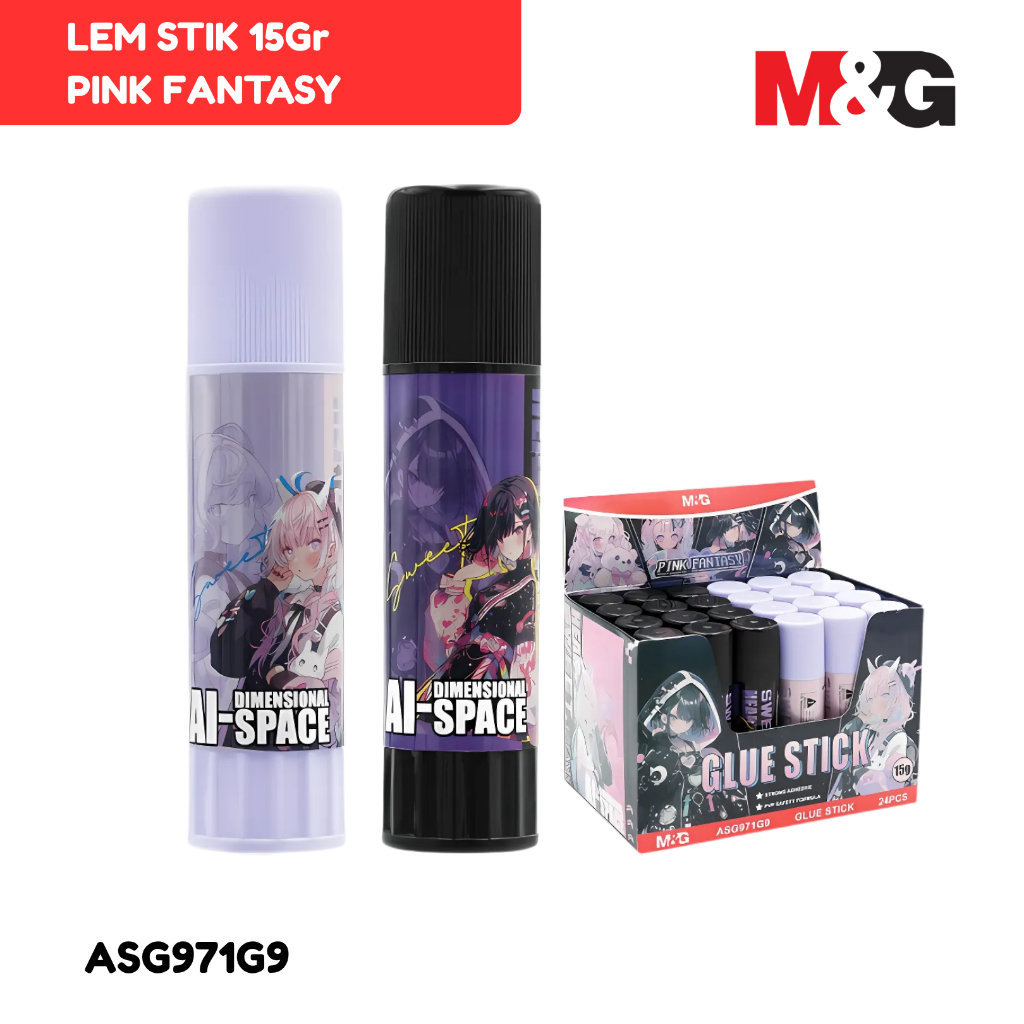 

Glue Stik M&G Pink Fantasy #ASG971G9 Lem Stik Kertas Stik 15gr Perekat Alat Kantor Sekolah - SATUAN