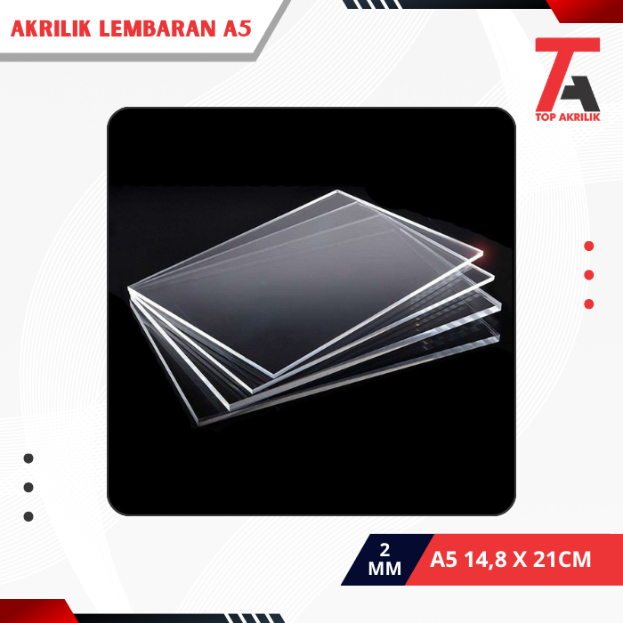 

Akrilik Lembaran / Akrilik Bening Ukuran A5 (14.8 x 21.0) Tebal Akrilik 2MM