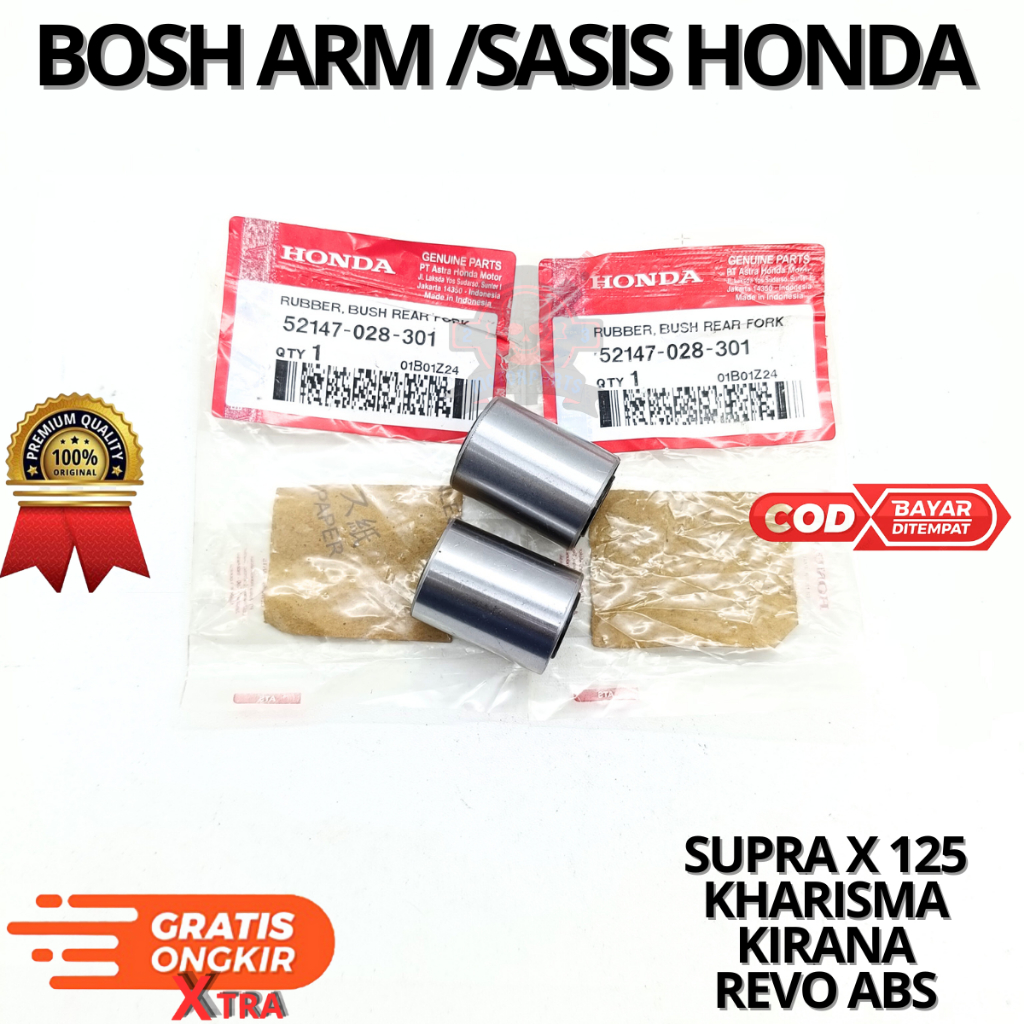 BOSH ARM FOROK/SASIS HONDA UNTUK MOTOR SUPRA X 125,KHARISMA,KIRANA,REVO ABS.AHM BERKUALITAS ORIGINAL