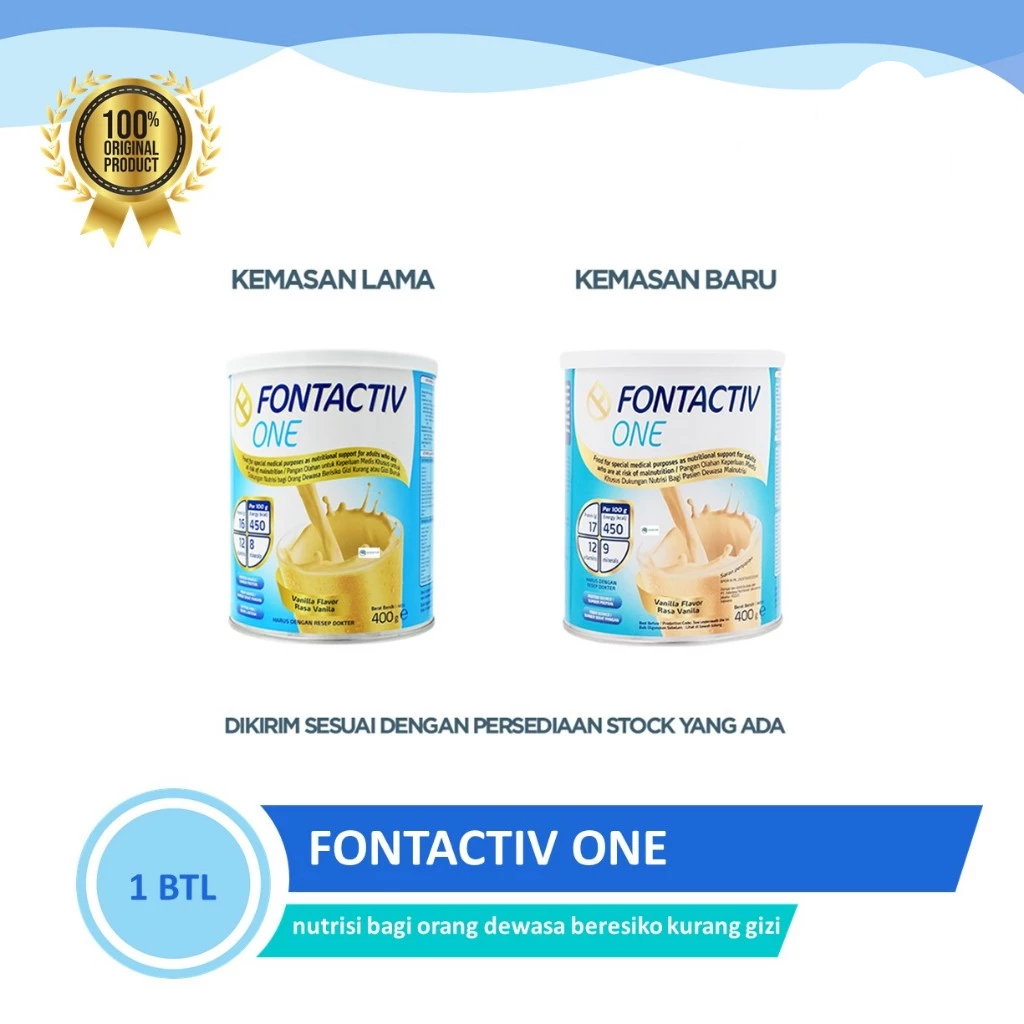 Fontactiv One 400 g - Susu Penambah Nutrisi Tetap Aktif & Sehat
