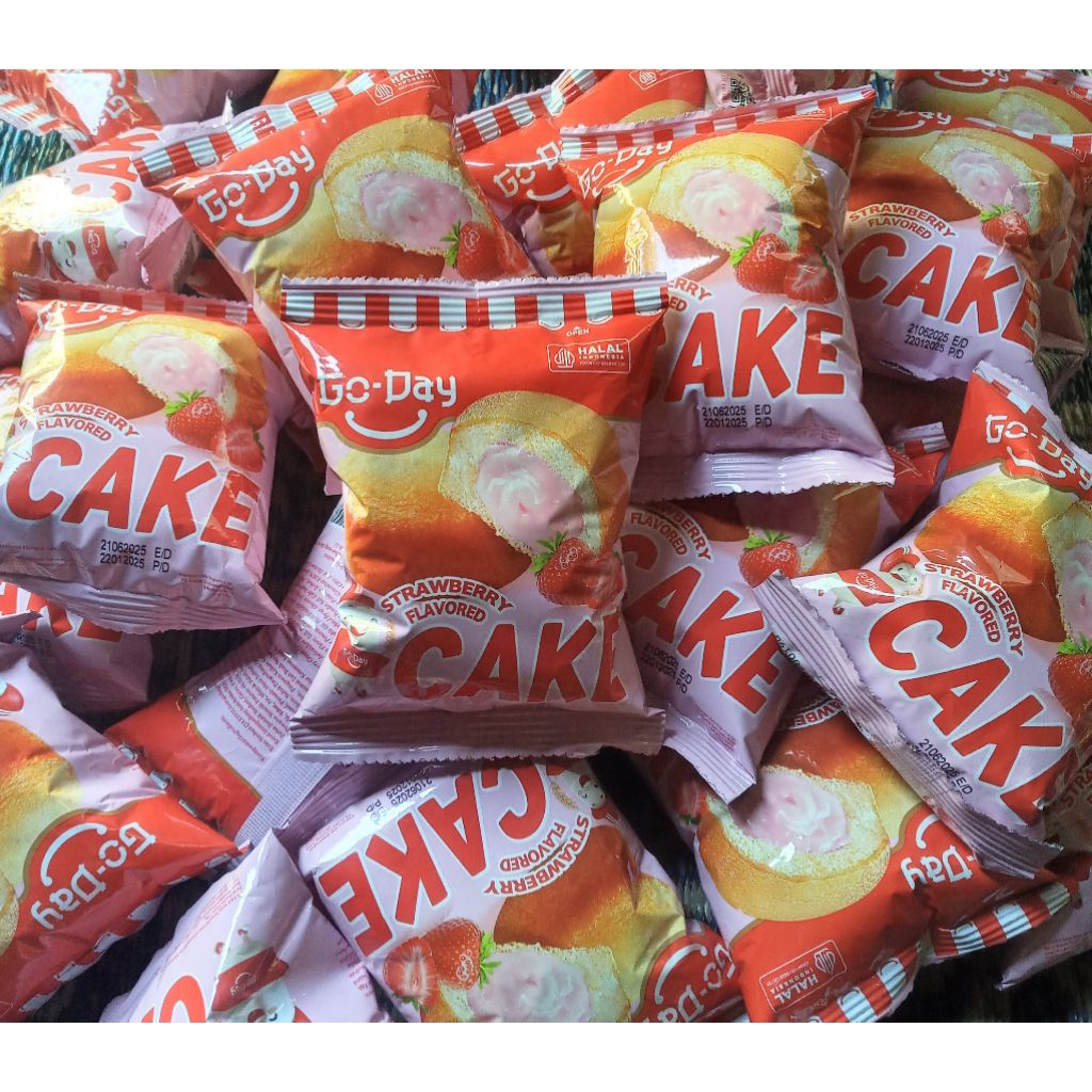 

Go-day Strowberry cake kue strobery