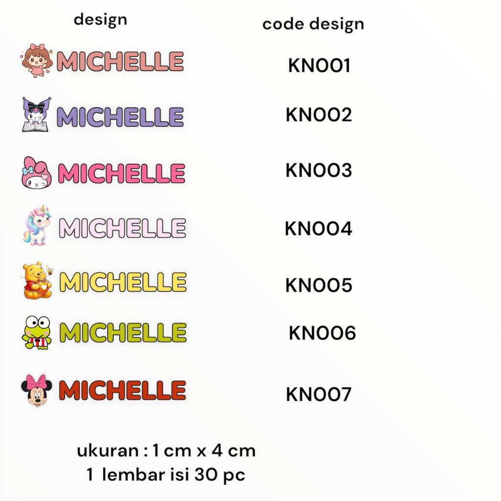 

Sticker sablon nama bisa cetak sendiri