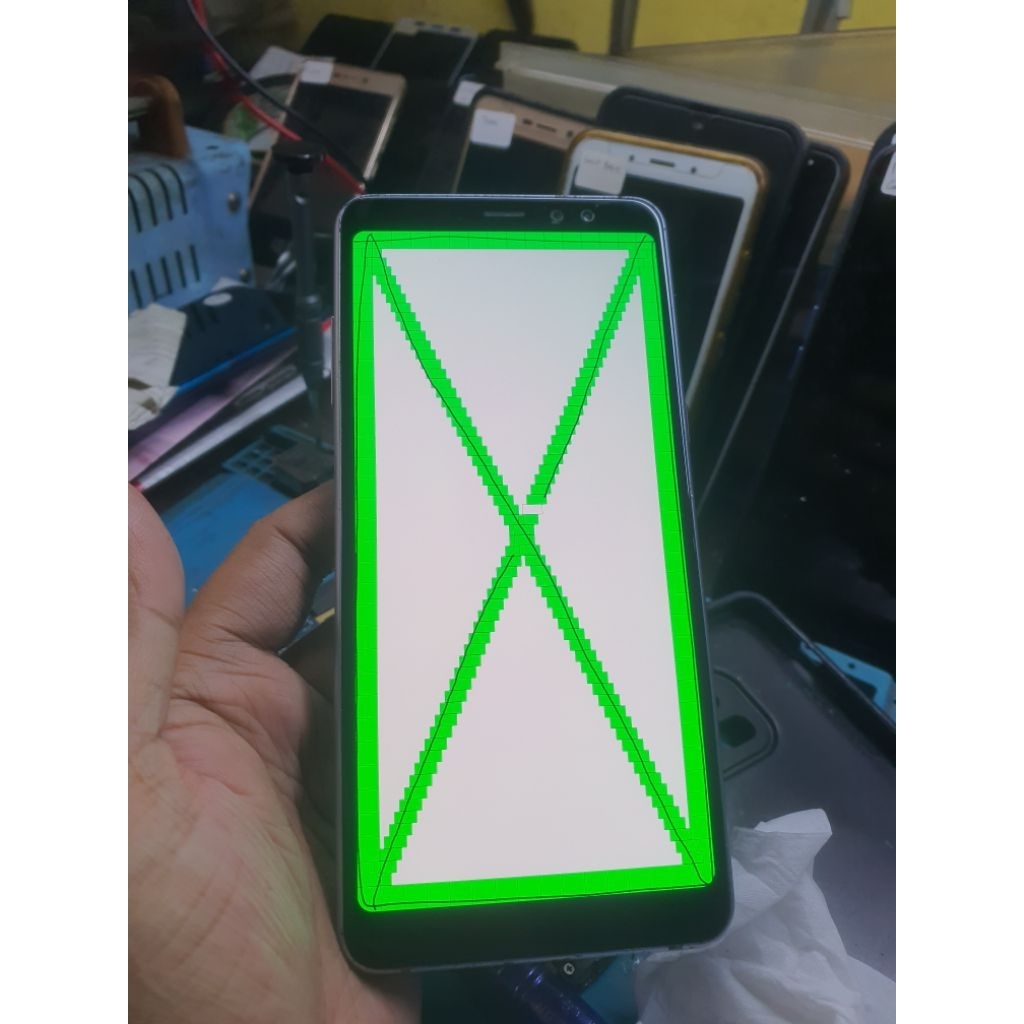 LCD samsung A8 plus A8+ original copotan