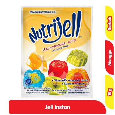 

Nutrijell Jeli Serbuk Instan Mangga 15 g 12 pcs