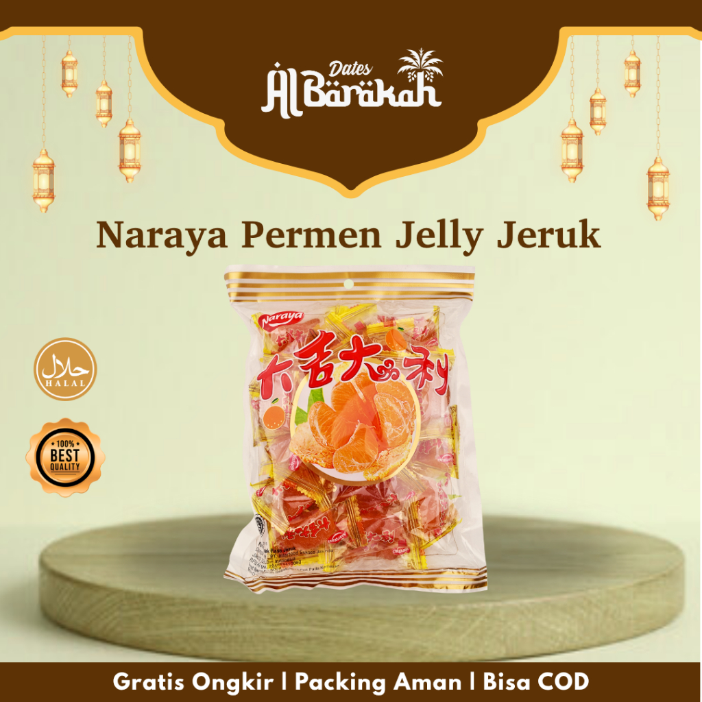 

NARAYA ORANGE JELLY / PERMEN JELLY JERUK / NARAYA JERUK CANDY 500 GRAM