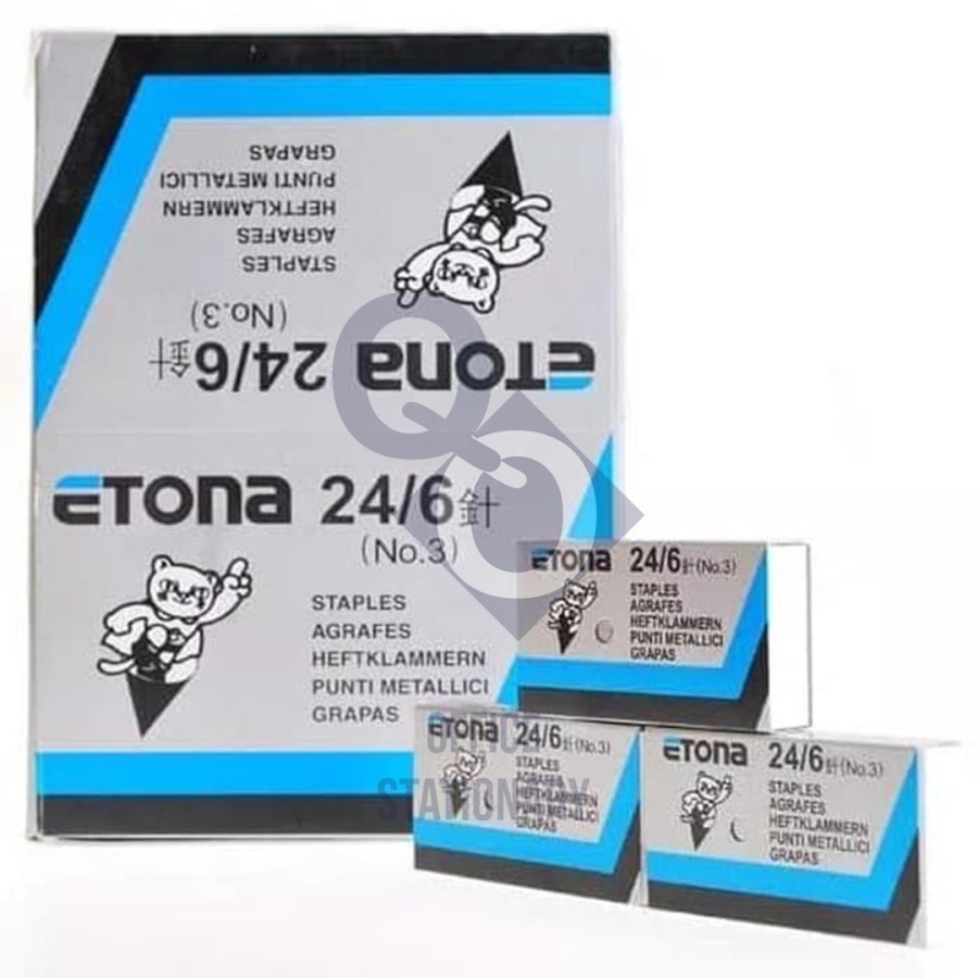 

Isi Staples Stapler Hekter Etona No 3 1 Pack / Staples