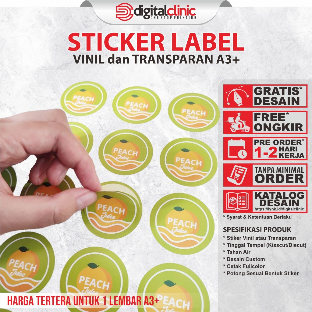 

Stiker Vinil A3+ Label Makanan Custom Olshop Kue Bakery Kemasan Murah Berkualitas