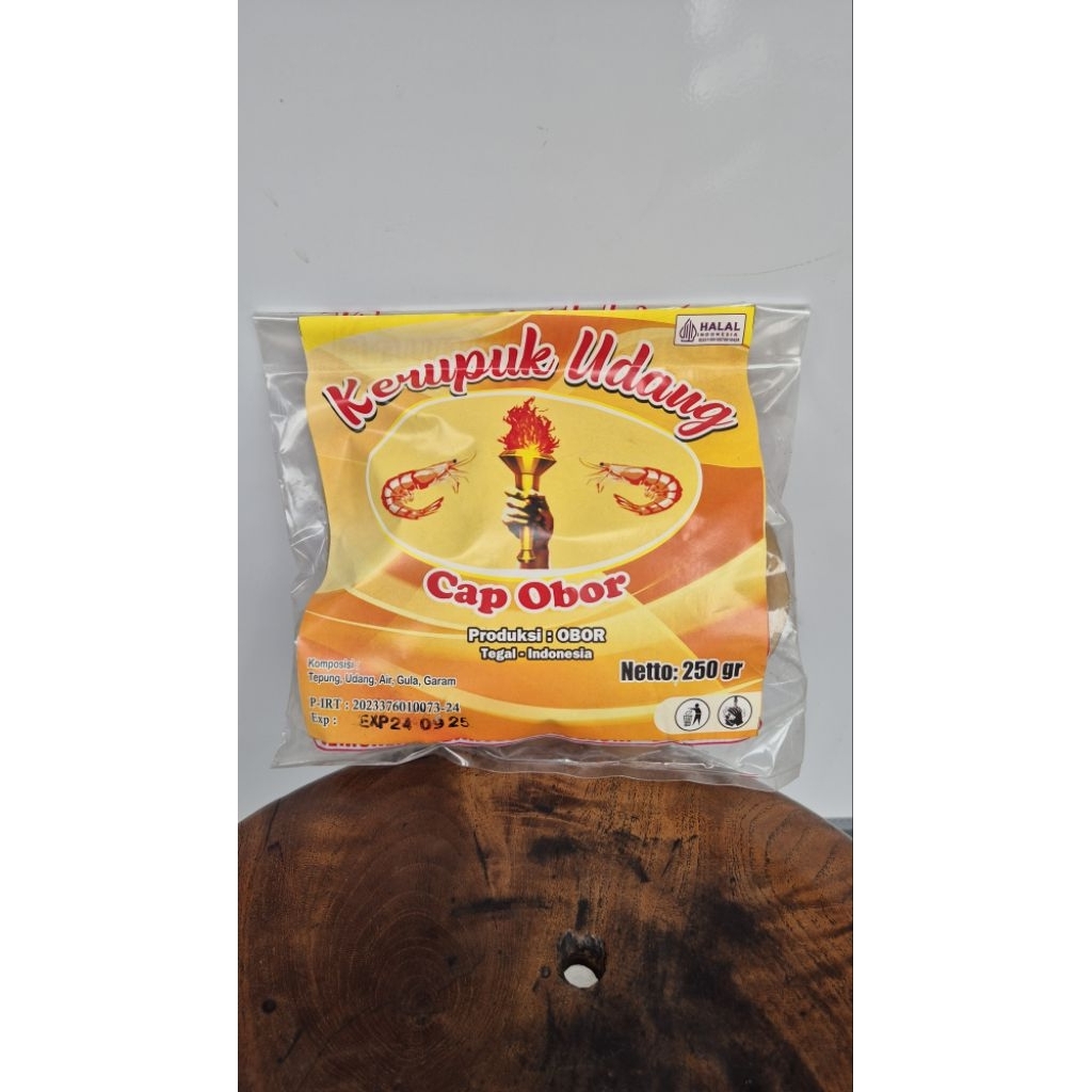 

kerupuk udang cap obor 250 gram