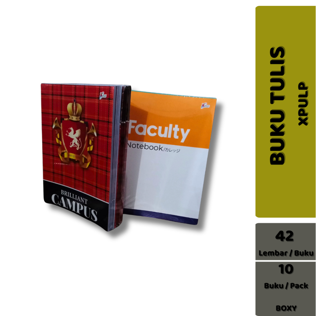 

(ECER) BUKU TULIS BOXY X-PULP 42 LEMBAR