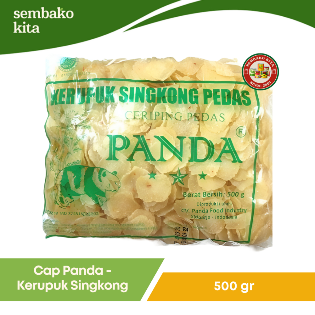 

Kerupuk Singkong Cap Panda Original – 500 gr