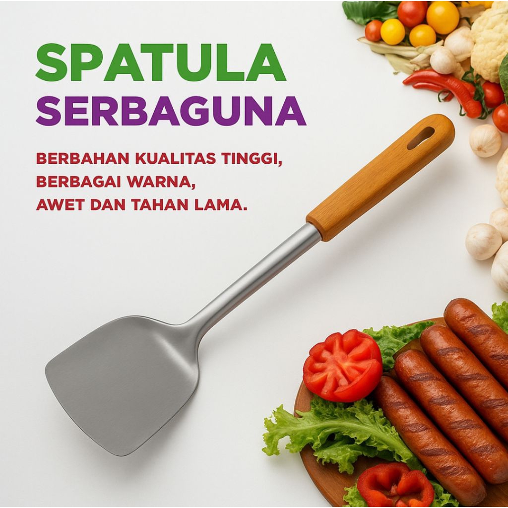Spatula serbaguna sutil sendok masak goreng sepatula