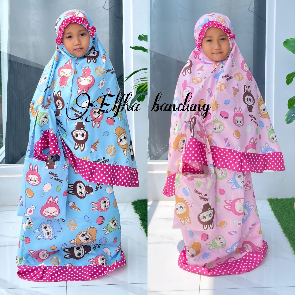 Berbagai Motif Lucu Lucu Mukena Anak Produk Bandung Nyaman Dipakai Tidak Panas Mukena Anak Bonus Kan