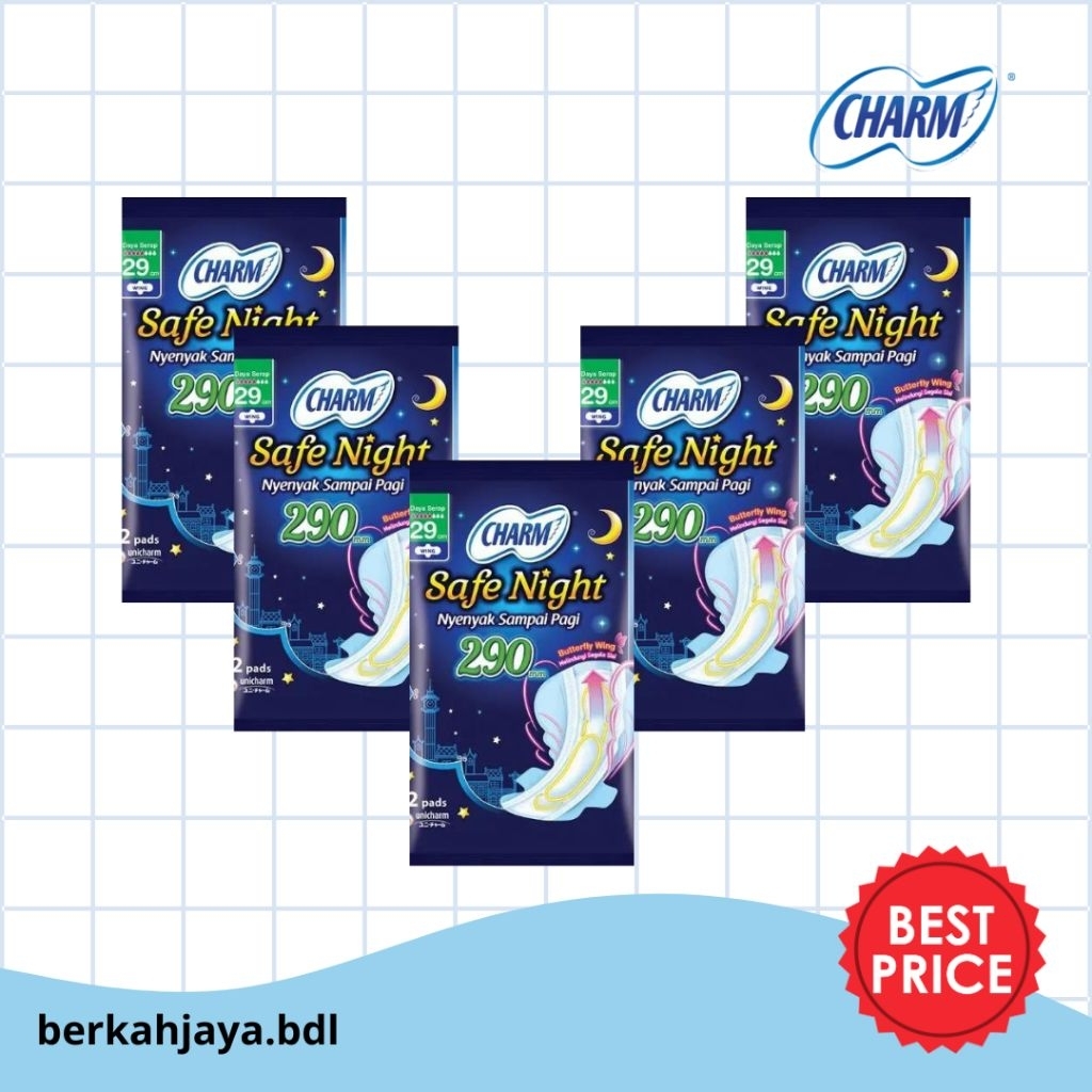 Charm Safe Night Wing 29cm / Charm Safe Night Wing 35cm (10's/renceng)