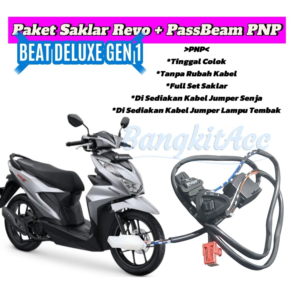 Paket Saklar Lampu Utama Beat Deluxe Revo dan Pass Beam