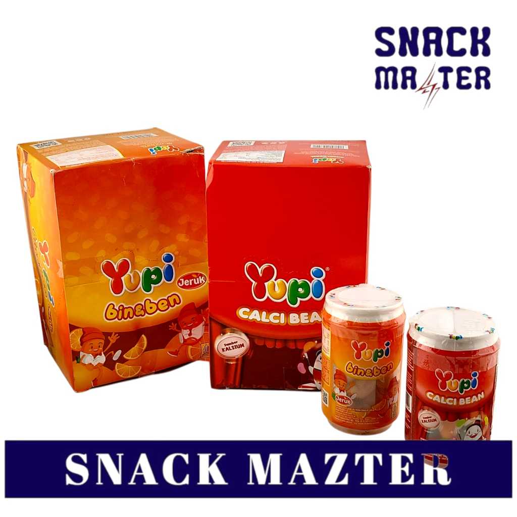 

Yupi Calci Bean , Bin&Ben BOX - Netto 70 gr x 6 pcs