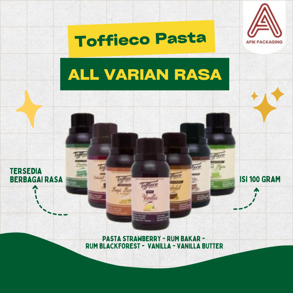 

Toffieco Pasta All Varian Rasa Kemasan Botol 100gram
