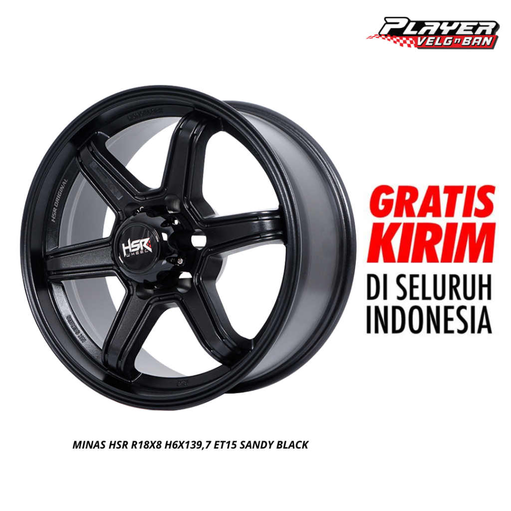 Promo velg mobil pajero fortuner ring 18 hole 6x139,7 hsr minas