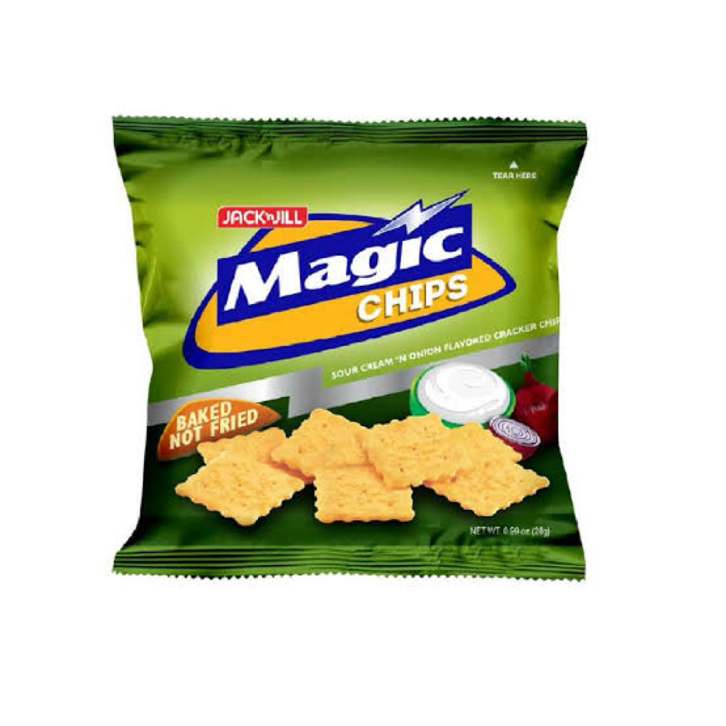 

Jack n Jill magic chips sour cream n onion crackers baked not fried import filipina